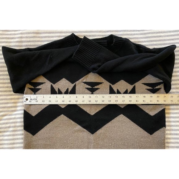 Pendleton Sonora Merino Pullover Sweater, Size S, Black and Tan - Picture 3 of 7